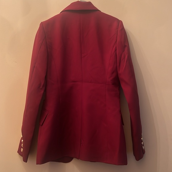 NWT $288 Walter Baker Felicia Blazer Size S Merlot Color - Picture 10 of 14
